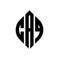 caq cirkel letter logo ontwerp met cirkel en ellipsvorm. caq ellipsletters met typografische stijl. de drie initialen vormen een cirkellogo. caq cirkel embleem abstracte monogram brief mark vector. vector