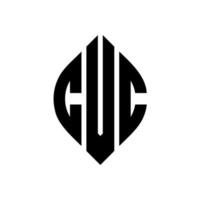 cvc cirkel letter logo ontwerp met cirkel en ellipsvorm. cvc ellipsletters met typografische stijl. de drie initialen vormen een cirkellogo. cvc cirkel embleem abstracte monogram brief mark vector. vector