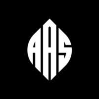 aas cirkel letter logo-ontwerp met cirkel en ellipsvorm. aas ellipsletters met typografische stijl. de drie initialen vormen een cirkellogo. aas cirkel embleem abstracte monogram brief mark vector. vector