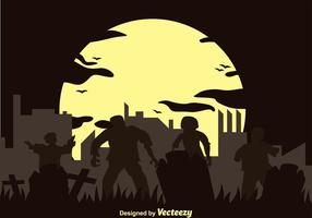 Vector Zombie Silhouet