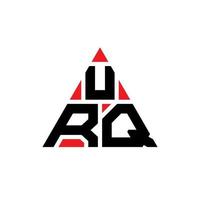 urq driehoek brief logo ontwerp met driehoekige vorm. urq driehoek logo ontwerp monogram. urq driehoek vector logo sjabloon met rode kleur. urq driehoekig logo eenvoudig, elegant en luxueus logo.