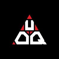 uoq driehoek brief logo ontwerp met driehoekige vorm. uoq driehoek logo ontwerp monogram. uoq driehoek vector logo sjabloon met rode kleur. uoq driehoekig logo eenvoudig, elegant en luxueus logo.