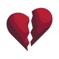 rood hart. realistische 3D-ontwerp pictogram hart symbool liefde. vector illustratie