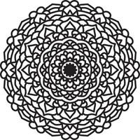 bloem mandala patroon. decoratief cirkelornament in etnische oosterse stijl. vector