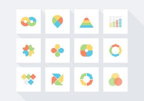 Gratis Infographic Vector Icon Set