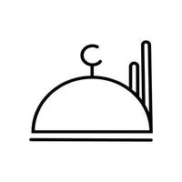 moskee ramadhan icoon vector