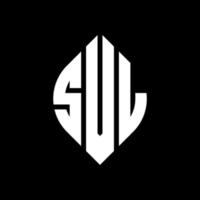 svl cirkel letter logo ontwerp met cirkel en ellipsvorm. svl ellipsletters met typografische stijl. de drie initialen vormen een cirkellogo. svl cirkel embleem abstracte monogram brief mark vector. vector