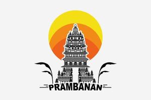Prambanan tempel logo vector