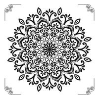 creatief, modern, abstract en professioneel luxe siermandala-achtergrondontwerp of patroonontwerpvector vector