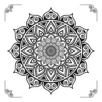 creatief, modern, abstract en professioneel luxe siermandala-achtergrondontwerp of patroonontwerpvector vector