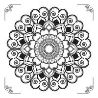 creatief, modern, abstract en professioneel luxe siermandala-achtergrondontwerp of patroonontwerpvector vector