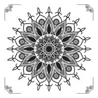 creatief, modern, abstract en professioneel luxe siermandala-achtergrondontwerp of patroonontwerpvector vector