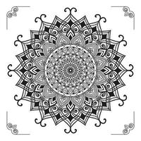 creatief, modern, abstract en professioneel luxe siermandala-achtergrondontwerp of patroonontwerpvector vector