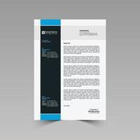 zakelijke of zakelijke briefpapier sjabloonontwerp, merkidentiteit, toetreden brief, bedrijfsprofiel met creatieve, opvallende, professionele, moderne en abstracte vector a4-formaat lay-out