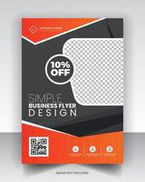 corporate business flyer poster pamflet brochure cover ontwerp lay-out achtergrond, twee kleuren schema, vector sjabloon in a4-formaat - vector