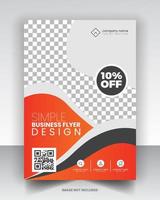 corporate business flyer poster pamflet brochure cover ontwerp lay-out achtergrond, twee kleuren schema, vector sjabloon in a4-formaat - vector