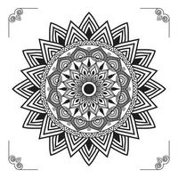 creatief, modern, abstract en professioneel luxe siermandala-achtergrondontwerp of patroonontwerpvector vector