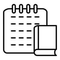 bibliotheek kalender pictogramstijl vector