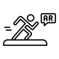 ar running game-pictogramstijl vector