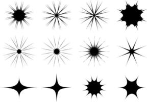 sterrenpictogram met fonkelingssymbool vector