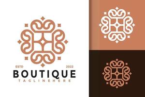 elegant boutique ornament logo-ontwerp, merkidentiteit logo's vector, modern logo, logo ontwerpen vector illustratie sjabloon