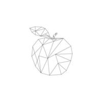 zeshoek appelkunst vector