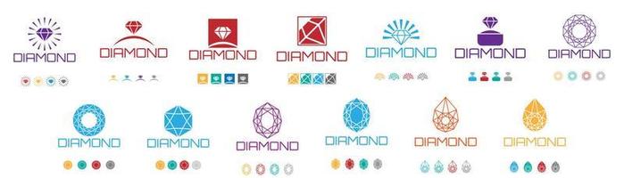 diamant logo decorontwerp vector