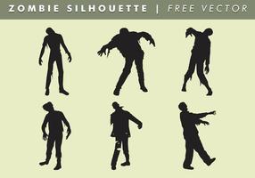 Zombie Silhouette Vector Gratis