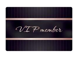 VIP-lid visitekaartje op zwarte achtergrond vector
