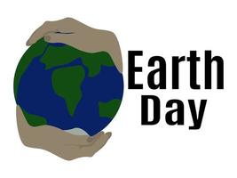Earth Day, idee voor poster, banner, flyer of ansichtkaart vector