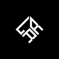 LRR brief logo ontwerp op zwarte achtergrond. lrr creatieve initialen brief logo concept. lrr brief ontwerp. vector