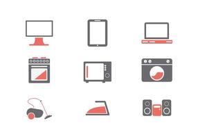 Elektronische pictogrammen vector