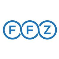 ffz brief logo ontwerp op zwarte achtergrond. ffz creatieve initialen brief logo concept. ffz brief ontwerp. vector