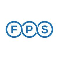 fps brief logo ontwerp op zwarte achtergrond. fps creatieve initialen brief logo concept. fps brief ontwerp. vector