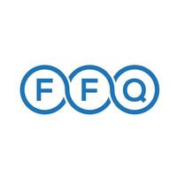 ffq brief logo ontwerp op zwarte achtergrond. ffq creatieve initialen brief logo concept. ffq brief ontwerp. vector