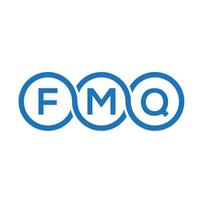 fmq brief logo ontwerp op zwarte achtergrond. fmq creatieve initialen brief logo concept. fmq brief ontwerp. vector