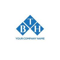 bth brief logo ontwerp op witte achtergrond. bth creatieve initialen brief logo concept. bth brief ontwerp. vector