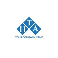 hta brief logo ontwerp op witte achtergrond. hta creatieve initialen brief logo concept. hta-briefontwerp. vector