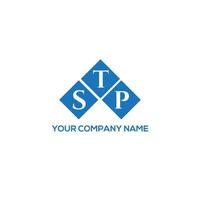 stp brief logo ontwerp op witte achtergrond. stp creatieve initialen brief logo concept. stp brief ontwerp. vector