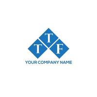 ttf brief logo ontwerp op witte achtergrond. ttf creatieve initialen brief logo concept. ttf-briefontwerp. vector