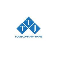 TT brief logo ontwerp op witte achtergrond. ttj creatieve initialen brief logo concept. ttj-briefontwerp. vector