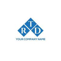 RTD brief logo ontwerp op witte achtergrond. rtd creatieve initialen brief logo concept. rtd-briefontwerp. vector