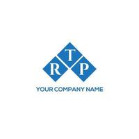 RTP brief logo ontwerp op witte achtergrond. rtp creatieve initialen brief logo concept. rtp-briefontwerp. vector