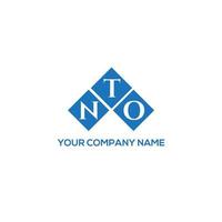 Nto brief logo ontwerp op witte achtergrond. nto creatieve initialen brief logo concept. naar letterontwerp. vector