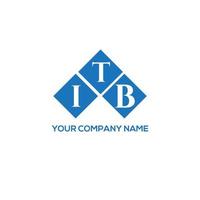 itb brief logo ontwerp op witte achtergrond. itb creatieve initialen brief logo concept. itb-briefontwerp. vector