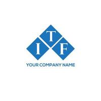 itf brief logo ontwerp op witte achtergrond. itf creatieve initialen brief logo concept. itf-briefontwerp. vector