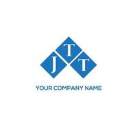 jtt brief logo ontwerp op witte achtergrond. jtt creatieve initialen brief logo concept. jtt-briefontwerp. vector