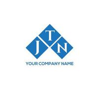 jtn brief logo ontwerp op witte achtergrond. jtn creatieve initialen brief logo concept. jtn-briefontwerp. vector