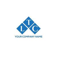 LTC brief logo ontwerp op witte achtergrond. ltc creatieve initialen brief logo concept. LTC-briefontwerp. vector