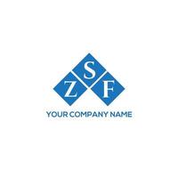 zsf brief logo ontwerp op witte achtergrond. zsf creatieve initialen brief logo concept. zsf brief ontwerp. vector